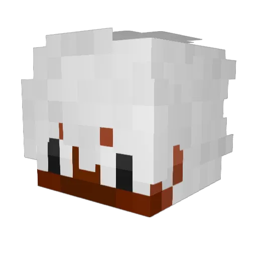 Lynbunnysz Minecraft avatar head, 3D render
