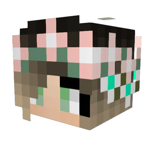 Lynch2080 Minecraft avatar head, 3D render