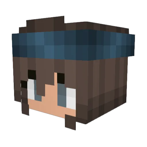 Lynchowa Minecraft avatar head, 3D render