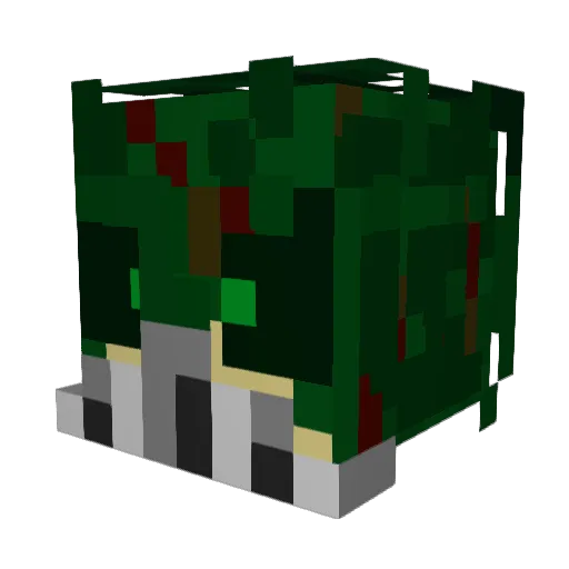 Lyndeaux Minecraft avatar head, 3D render