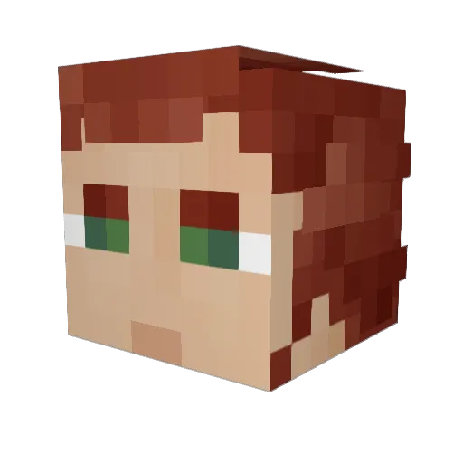 LyndhurstV Minecraft avatar head, 3D render