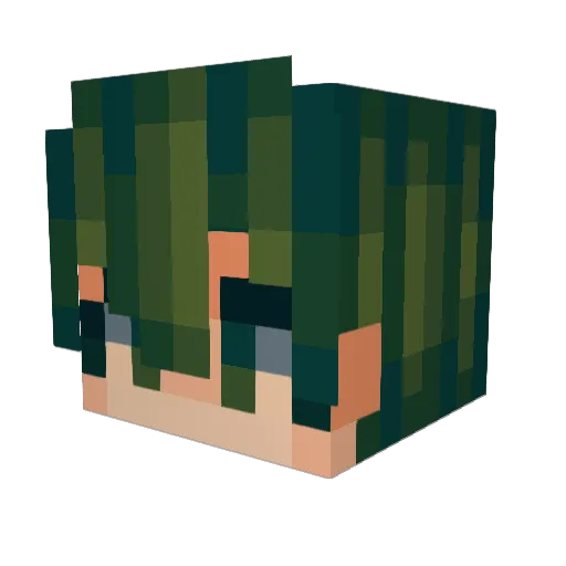 Lyndis91 Minecraft avatar head, 3D render