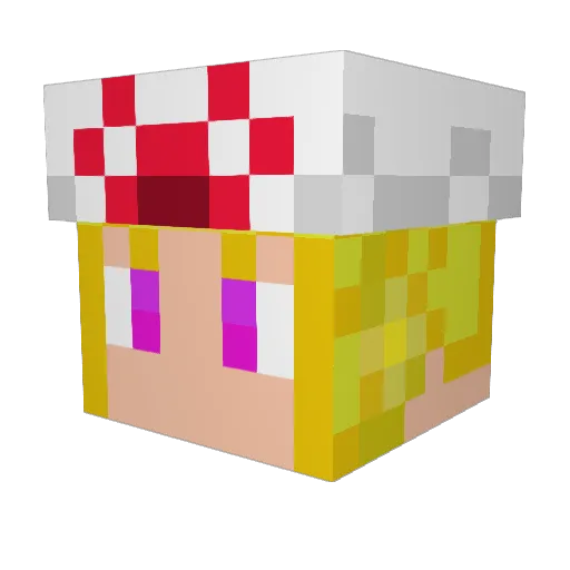 LynerBarsett Minecraft avatar head, 3D render