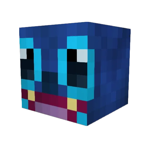 Lynerian Minecraft avatar head, 3D render