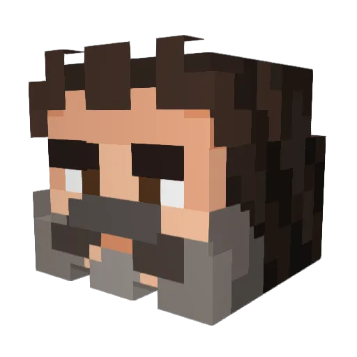 Lynet2021 Minecraft avatar head, 3D render