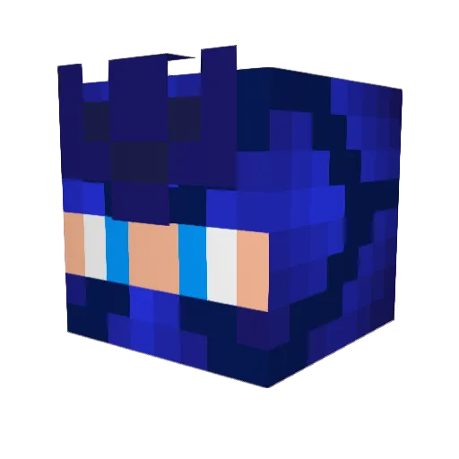 LyngLyng Minecraft avatar head, 3D render