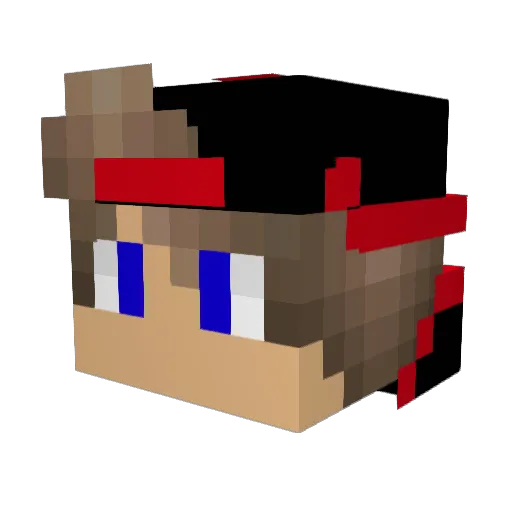 Lynggaard75 Minecraft avatar head, 3D render