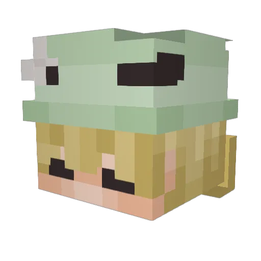 Lynicaal Minecraft avatar head, 3D render