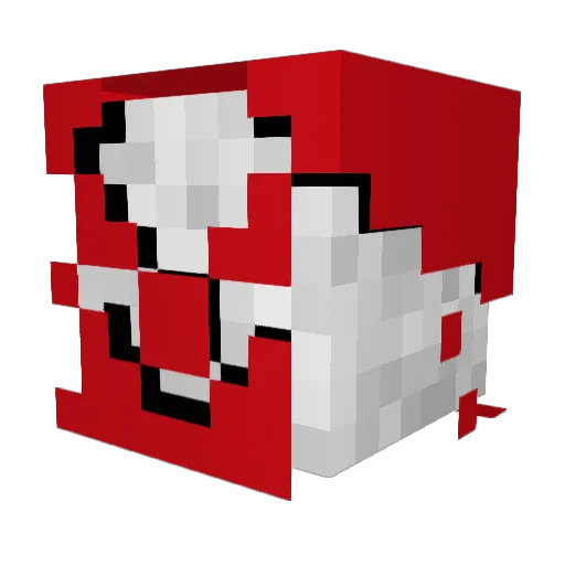 Lynild Minecraft avatar head, 3D render