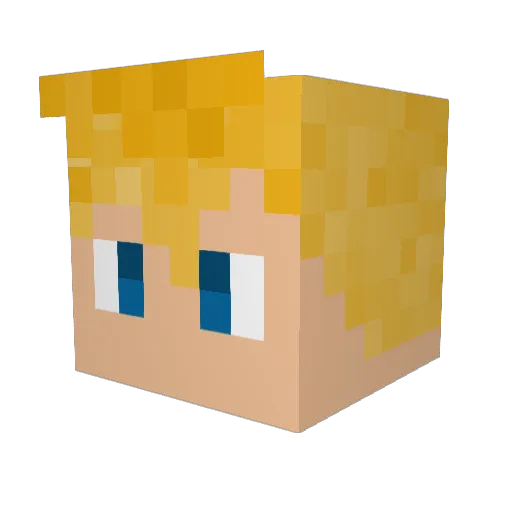 LynixYT Minecraft avatar head, 3D render