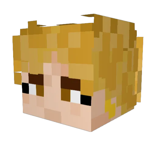 LynkQwerty Minecraft avatar head, 3D render