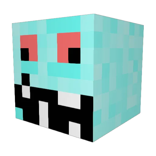 Lynk_odd Minecraft avatar head, 3D render