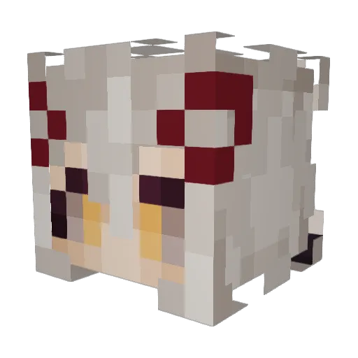Lynn0304 Minecraft avatar head, 3D render