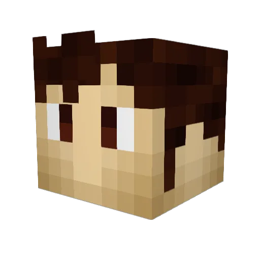 Lynn616 Minecraft avatar head, 3D render