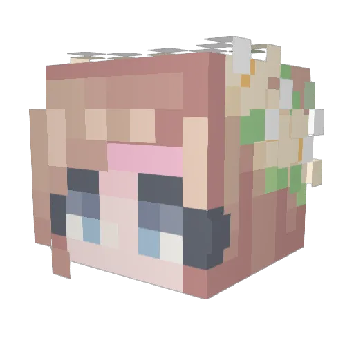 Lynn7730 Minecraft avatar head, 3D render