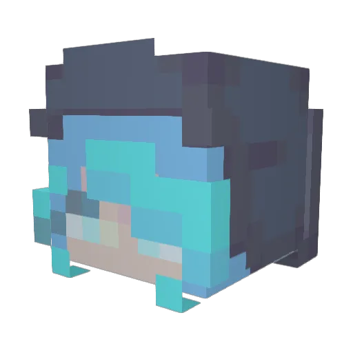 LynnAFox Minecraft avatar head, 3D render