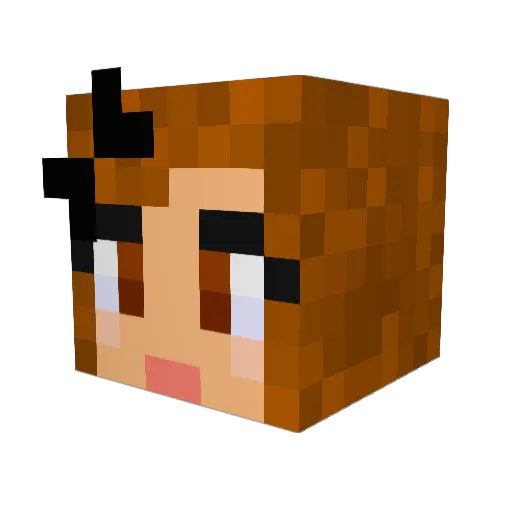 LynnGam Minecraft avatar head, 3D render