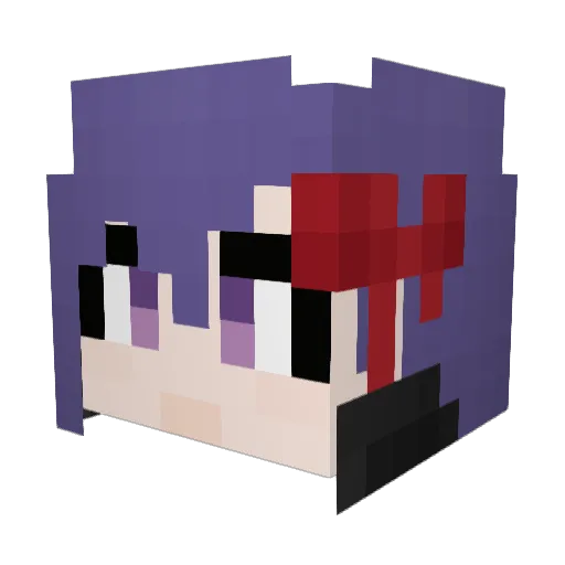 LynnRin0w0 Minecraft avatar head, 3D render