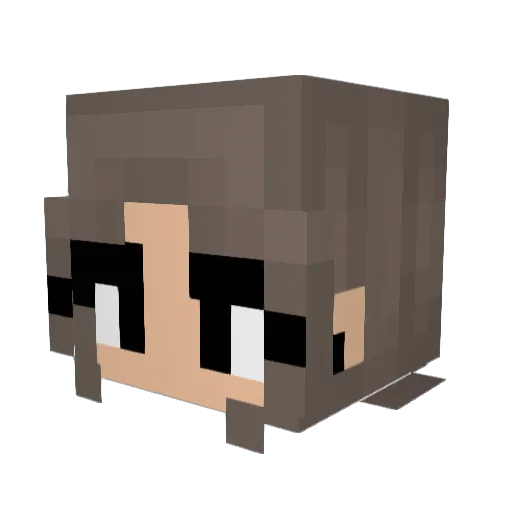 LynnSpyre Minecraft avatar head, 3D render