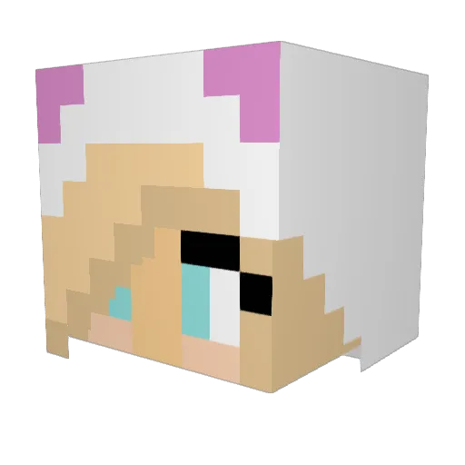 LynnieBear Minecraft avatar head, 3D render
