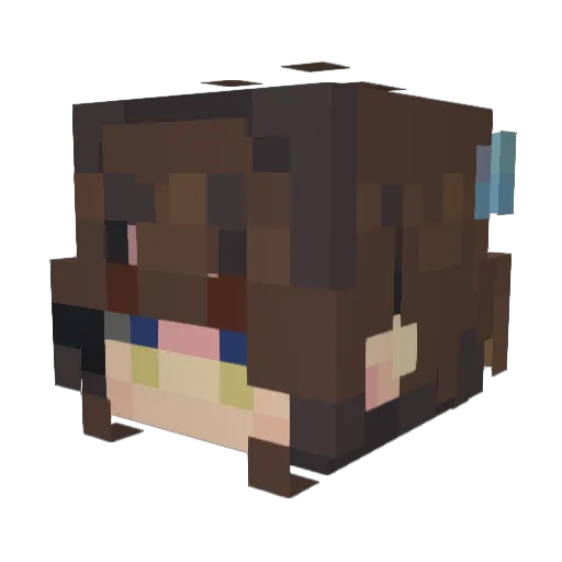 Lynnn066 Minecraft avatar head, 3D render