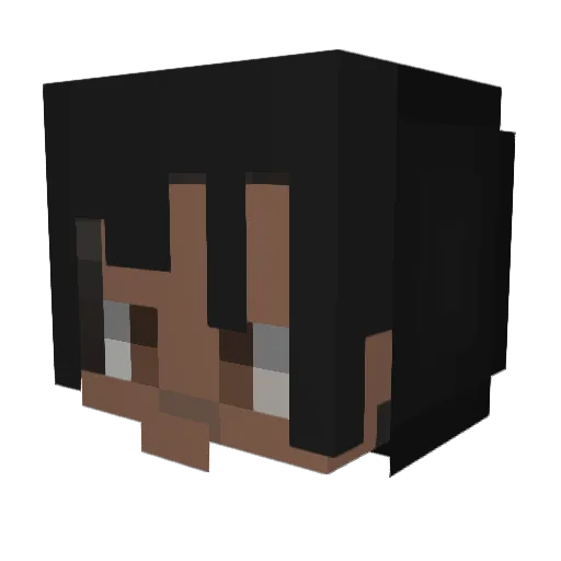 LynnoxHD Minecraft avatar head, 3D render
