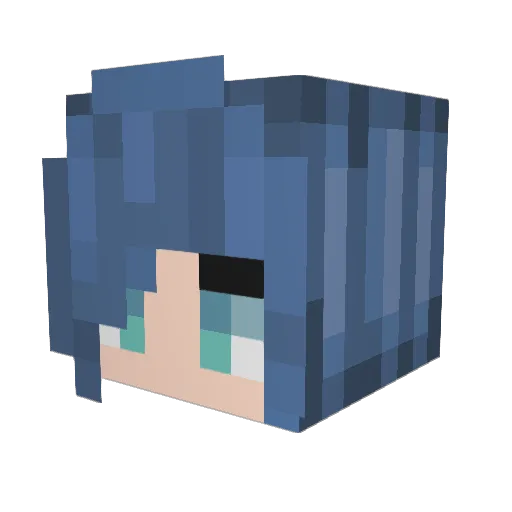 LynnsLattes Minecraft avatar head, 3D render