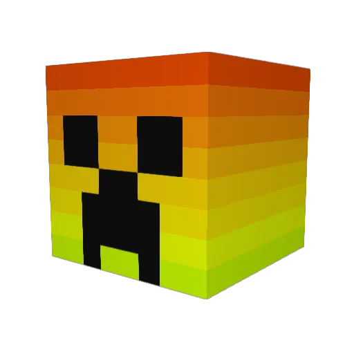 LynnsyX Minecraft avatar head, 3D render
