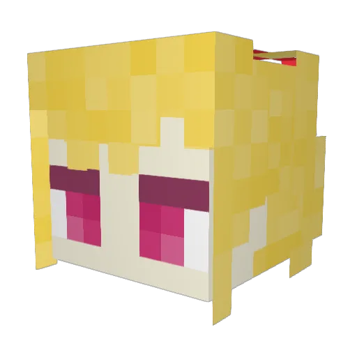 Lynntaro_break Minecraft avatar head, 3D render
