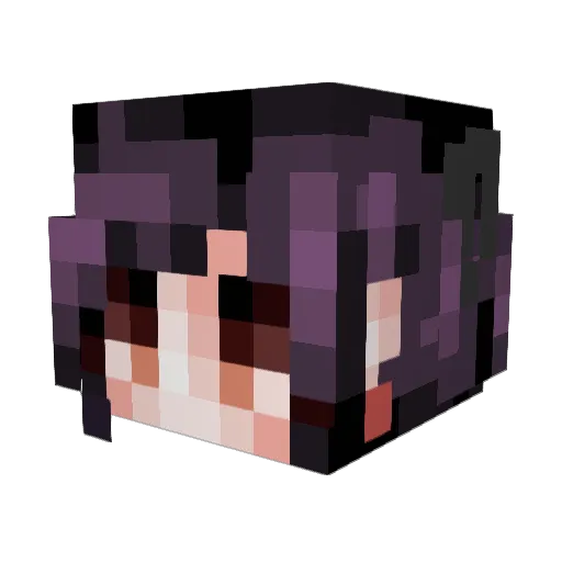 Lynntheskin Minecraft avatar head, 3D render