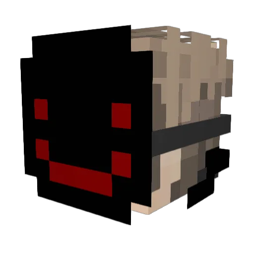 Lynox21 Minecraft avatar head, 3D render