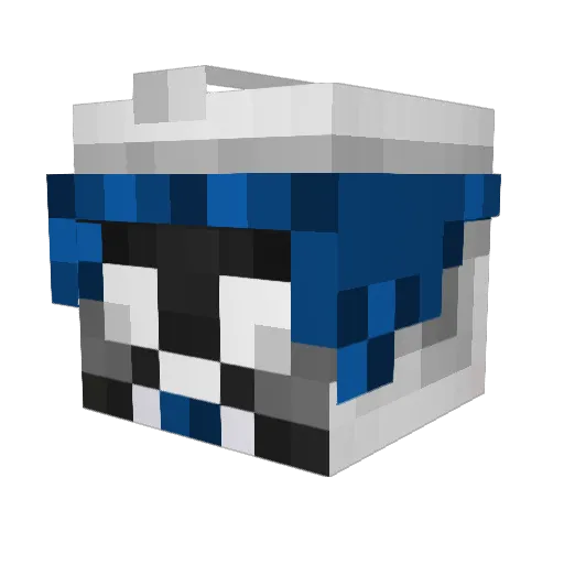 Lyntx Minecraft avatar head, 3D render