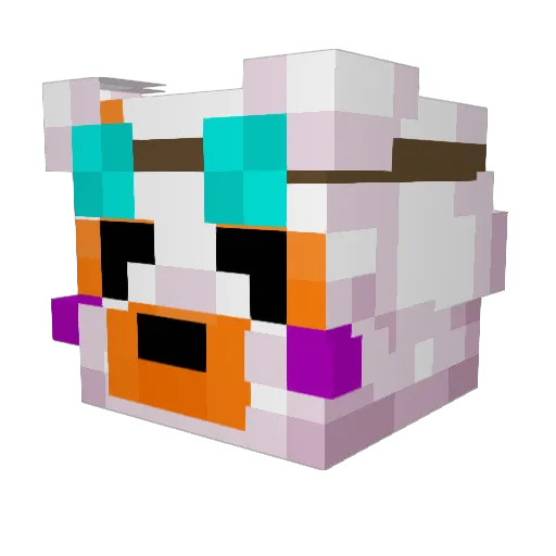 Lynus132 Minecraft avatar head, 3D render