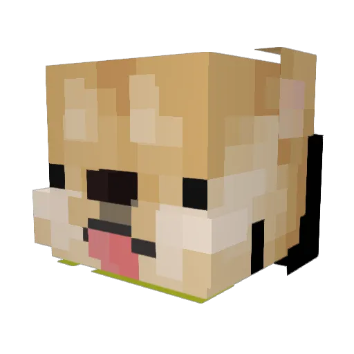 Lynx2011 Minecraft avatar head, 3D render