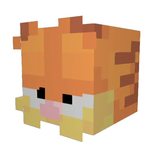 Lynx409_ Minecraft avatar head, 3D render