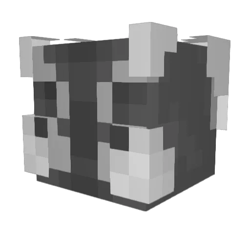 LynxCatLova Minecraft avatar head, 3D render