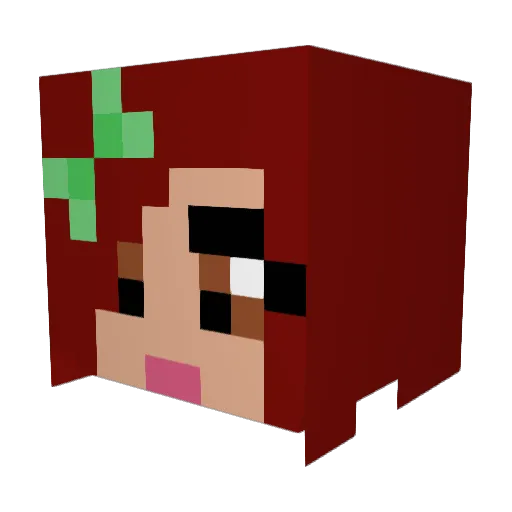 Lynxie4thewin Minecraft avatar head, 3D render
