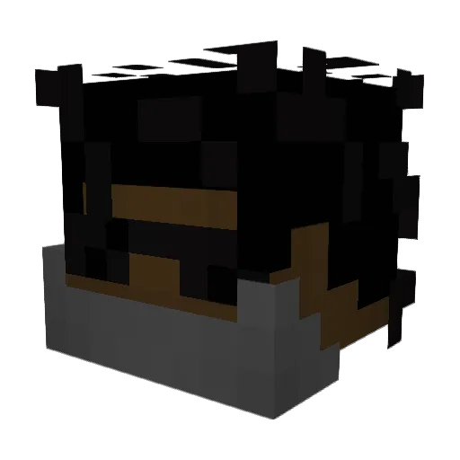 Lynxii Minecraft avatar head, 3D render
