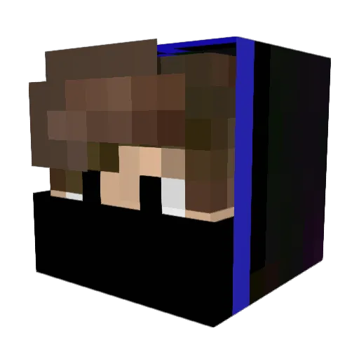 LynxraOP Minecraft avatar head, 3D render