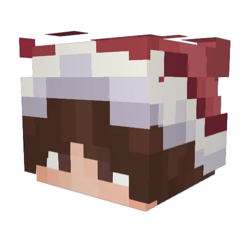 Lynxrate Minecraft avatar head, 3D render