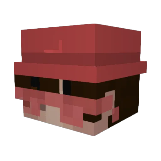 LynzeeLooHoo Minecraft avatar head, 3D render