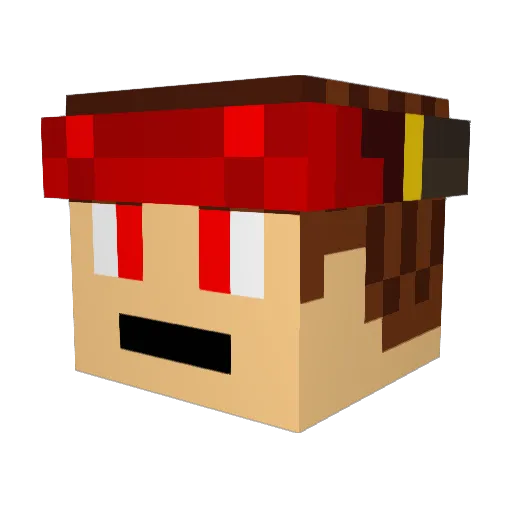 Lyon_Belmont Minecraft avatar head, 3D render