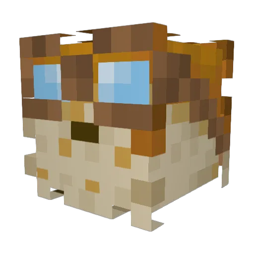 Lyonlim26 Minecraft avatar head, 3D render