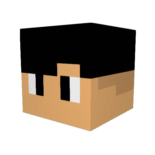Lyoos Minecraft avatar head, 3D render