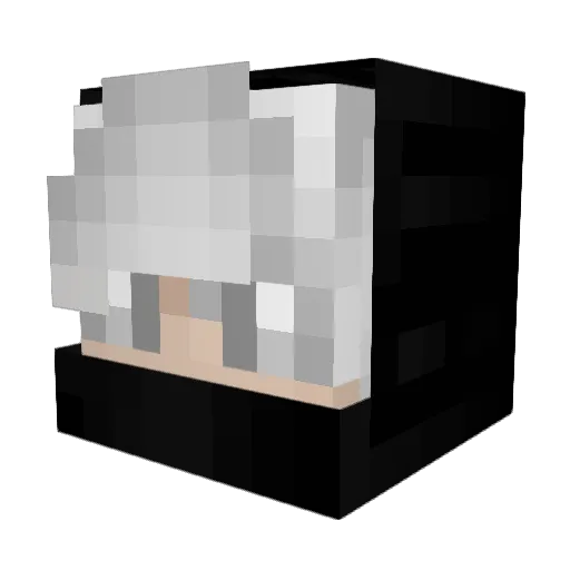 Lyova Minecraft avatar head, 3D render
