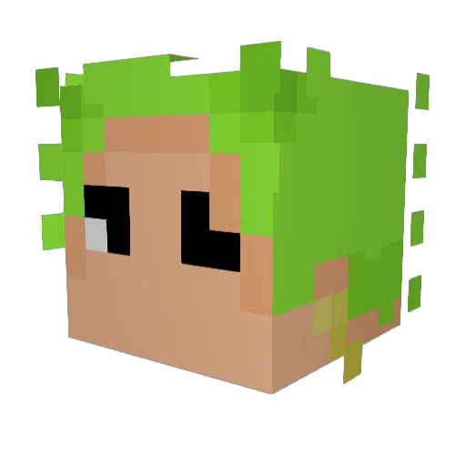 Lyp0438 Minecraft avatar head, 3D render