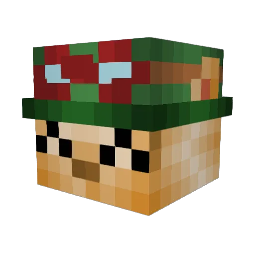 LypeX_ Minecraft avatar head, 3D render