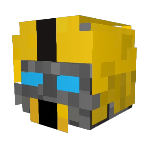 Lypexx Minecraft avatar head, 3D render