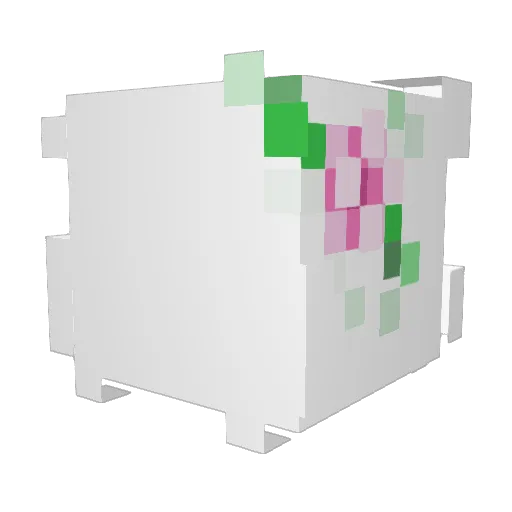 Lypsev Minecraft avatar head, 3D render