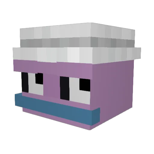 Lyr1csss Minecraft avatar head, 3D render